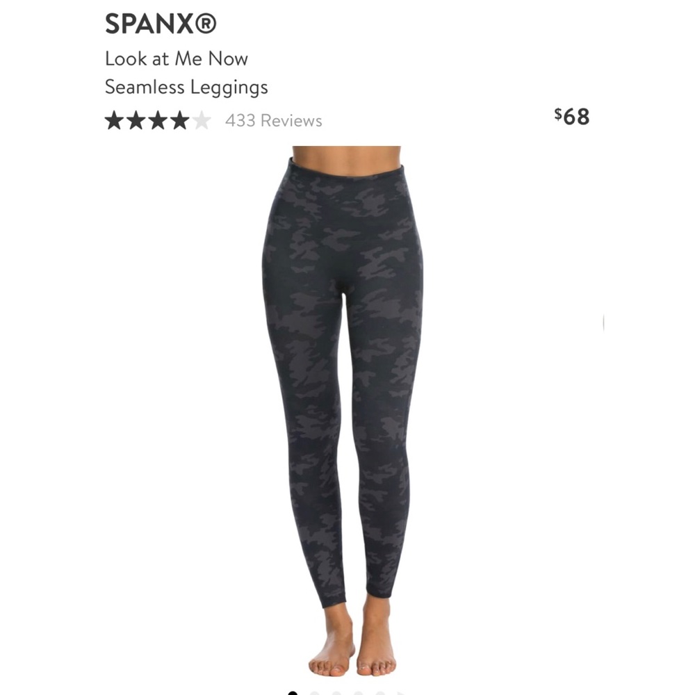 Spanx seamless camo leggings